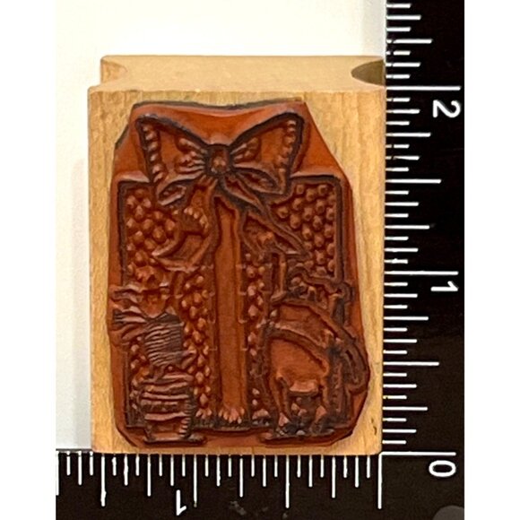 VERY HTF Disney Winnie The Pooh Rubber Stamp Gift Of Great Size 742E - Picture 3 of 6